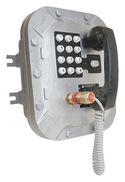 Telephone, Analog, Gray, Auxiliary Output