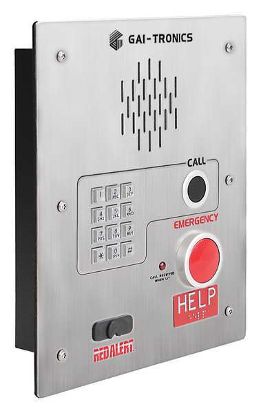 Telephone, (2) Push Buttons, VoIP, Silver