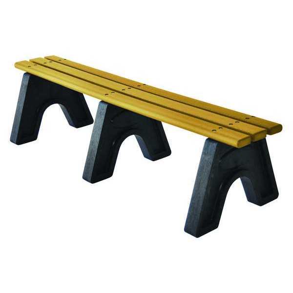 Outdoor Bench, 72 in. L, 16 in. H, Woodtone
