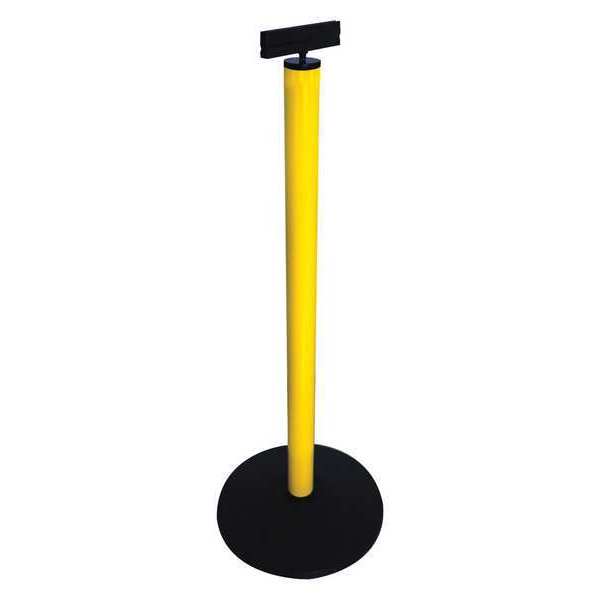 Sign Holder, Aluminum, Yellow, 40 in.