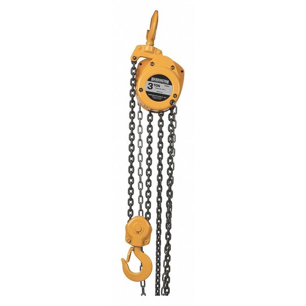 Manual Chain Hoist, 6000 lb., Lift 10 ft.