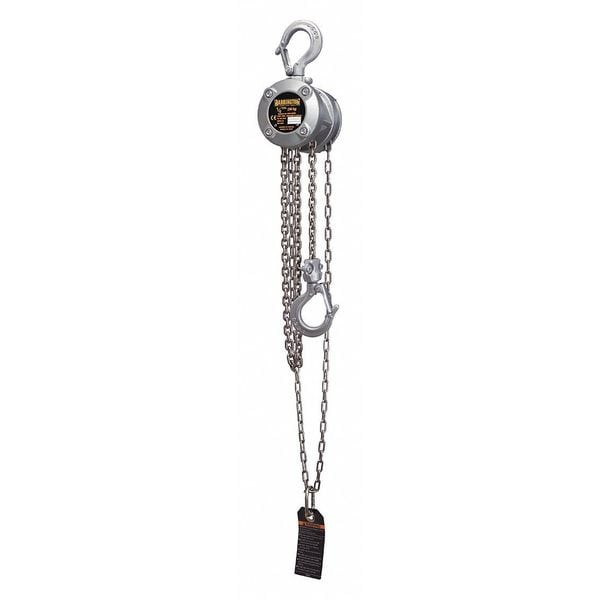 Mini Chain Hoist, 500 lb., Lift 10 ft.