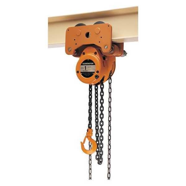 Low Headroom Chain Hoist, 10 ft.Lift
