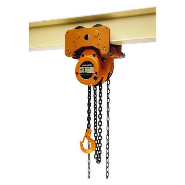Low Headroom Chain Hoist, 10 ft.Lift