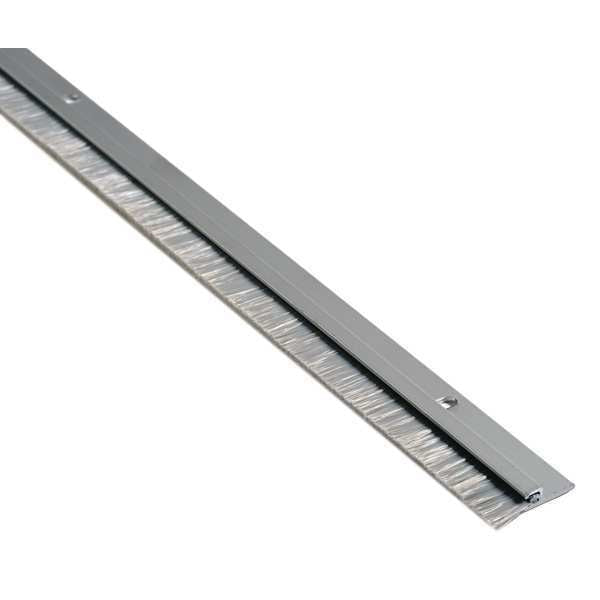 Door Sweep, 7 ft., A. Aluminum, Nylon Brush