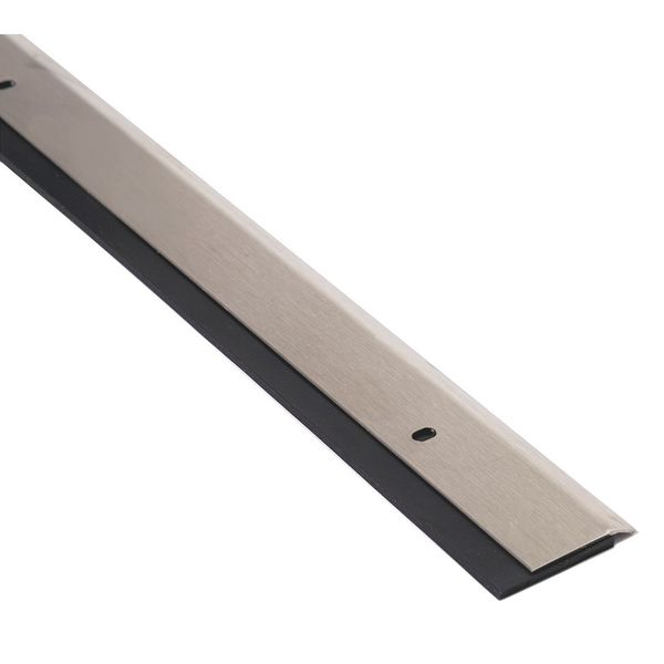 Door Sweep, 4 ft., S. Steel, Neoprene