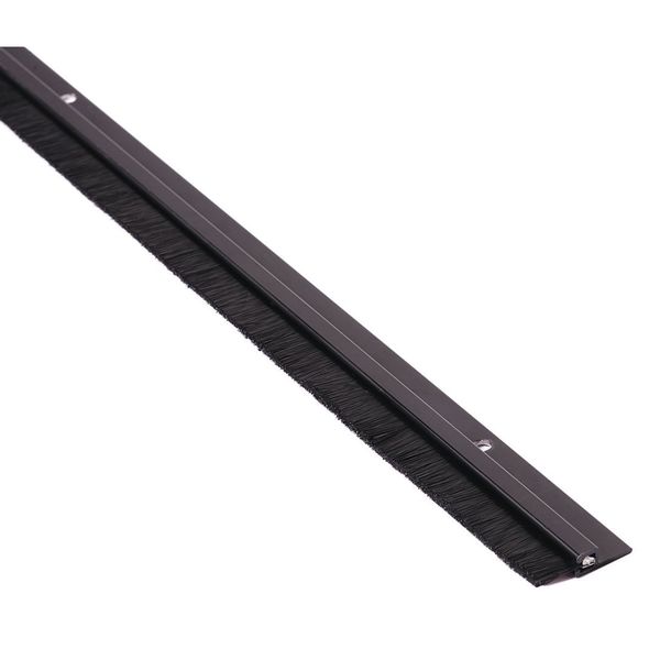 Door Sweep, 3 ft., Aluminum, Nylon Brush