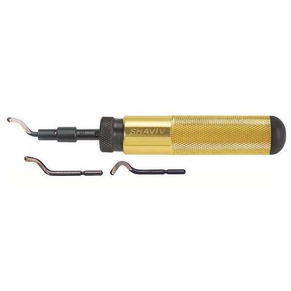 Deburring Tool Set, Aluminum, Hi Speed Stl