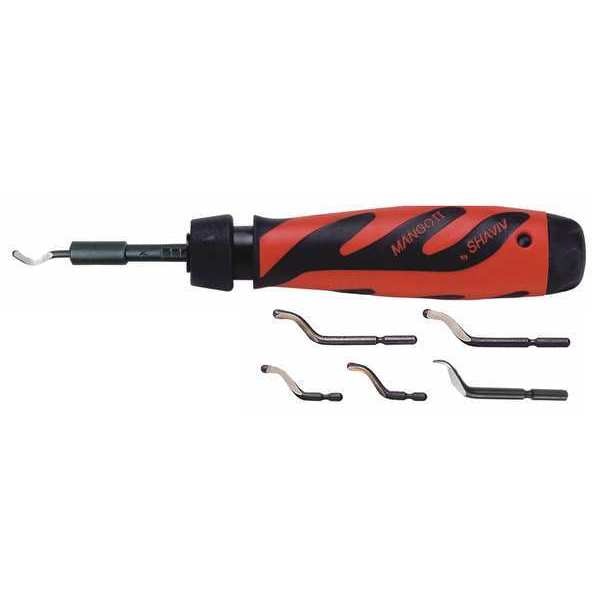 Deburring Tool Set, Plastic, Hi Speed Stl.