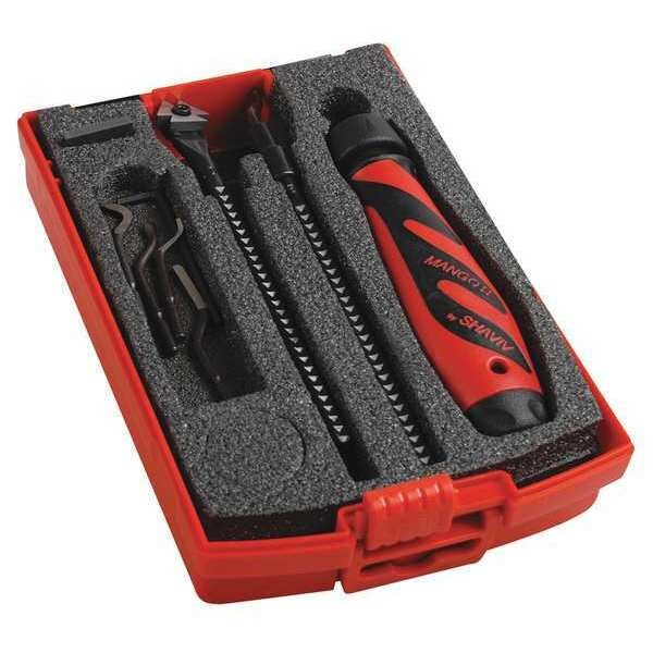 Deburring Tool Set, Plastic, Hi Speed Stl.