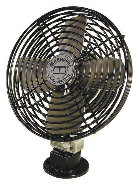 Bolt-On Fan, 2.7A, ChromePlatedSteel, 12VDC