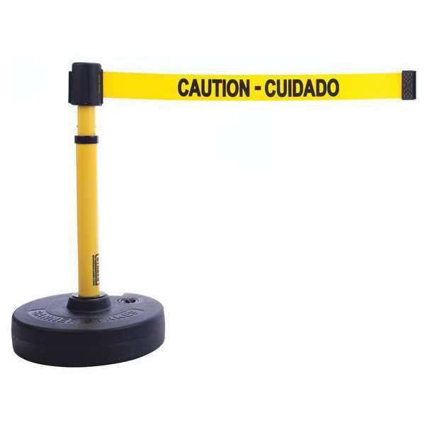 PLUS Barrier System, Caution - Cuidado