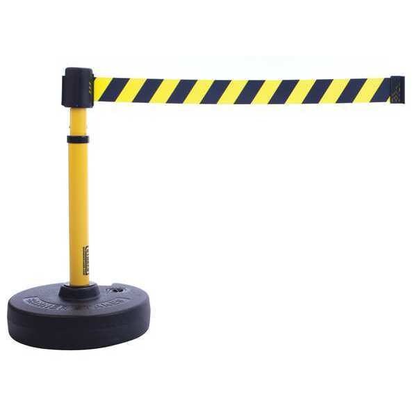 Barrier System, Yellow with Black Stripes