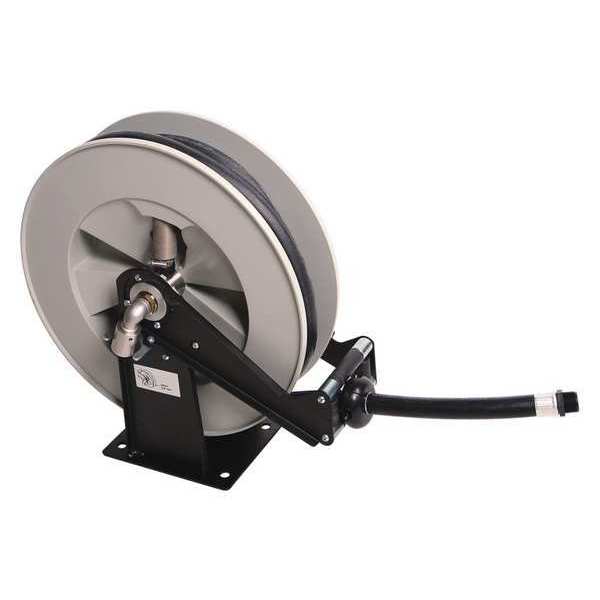 Spring Return Hose Reel, 3/4 in Hose Dia., 25 ft Length, 1,700 psi