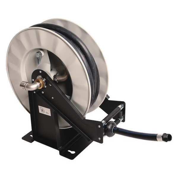 Spring Return Hose Reel, 3/4 in Hose Dia., 50 ft Length, 852 psi