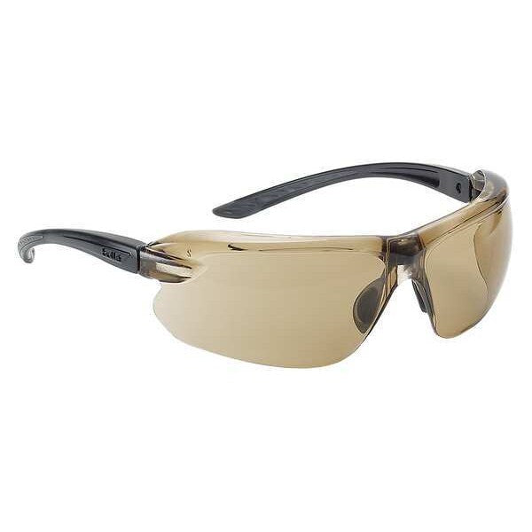Safety Glasses, Wraparound Twilight Polycarbonate Lens, Anti-Fog, Scratch-Resistant