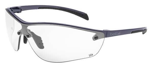Safety Glasses, Wraparound Clear Polycarbonate Lens, Anti-Fog, Scratch-Resistant