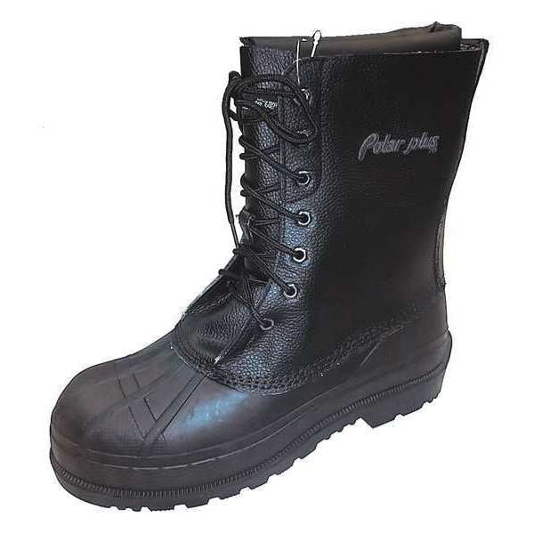 Size 15 Men's 8 in Work Boot Steel Work Boot, Black