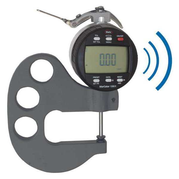 Digital Indicator, 1086ZR, 1in.Range, Bezel