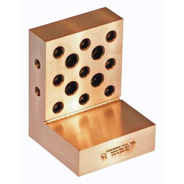 Angle Plate, 3 in. D, 4 in. H, Ground, PR