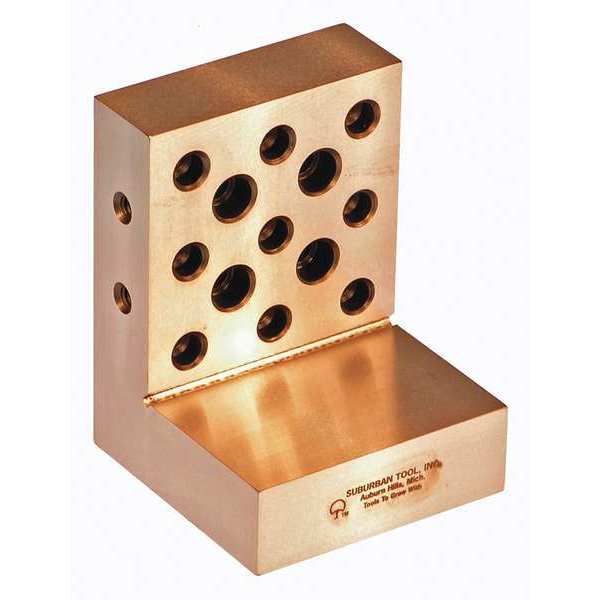 Angle Plate, 3 in. D, 4 in. H, Ground