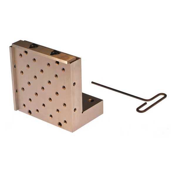 Angle Plate, 4 in. D, 6 in. H, Ground