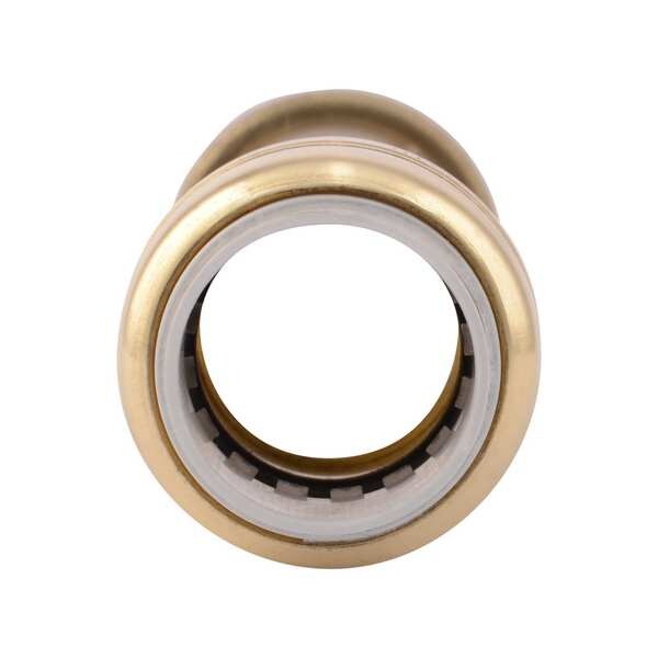 DZR Brass Slip Coupling, 1/2 in Tube Size