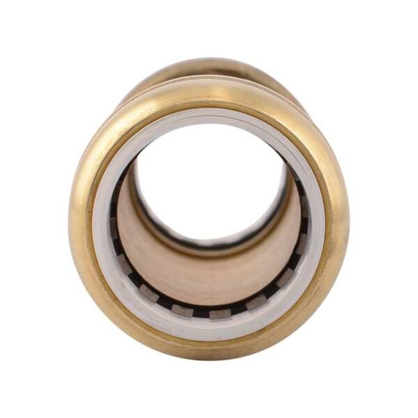DZR Brass Slip Coupling, 3/4 in Tube Size