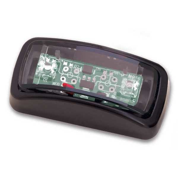 Clearance Marker Lamp, Black/Clear, ABS