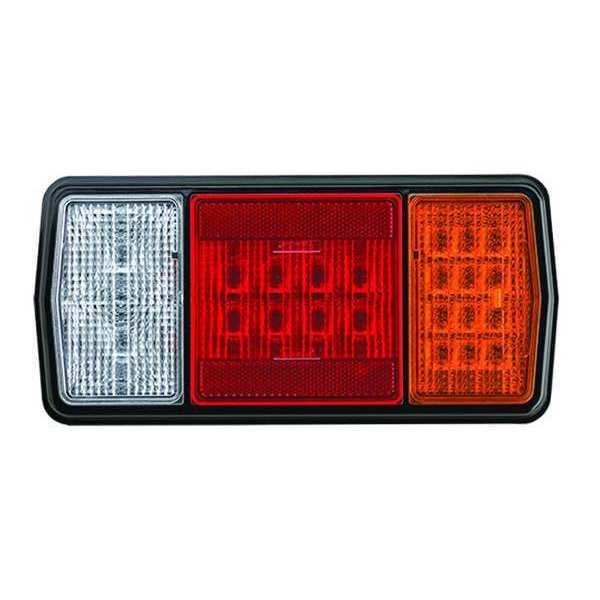 Stop-Turn-Tail Lamp, Blk/Clear/Red/Amber