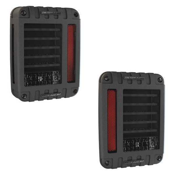 Tail Light Kit, Black/Red, Polycarbonate