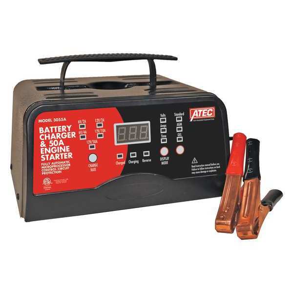 Battery Charger, 120VAC, 5-7/8 in. W
