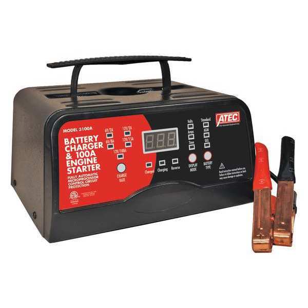 Battery Charger, Automatic Charging For Battery Voltage: 6, 12