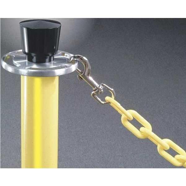 Plastic Chain, Yellow, Chrome, 12 ft. L