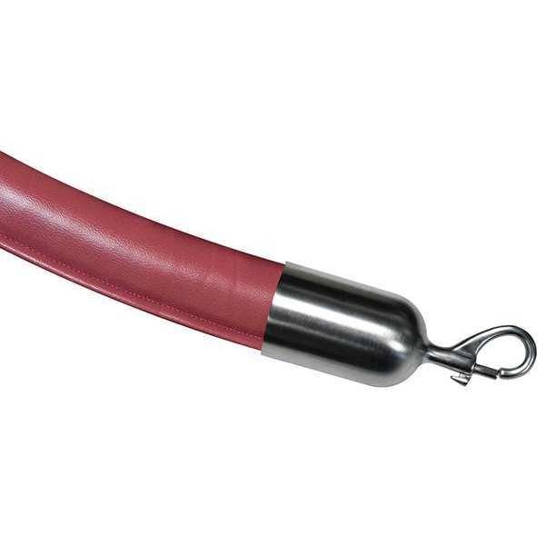 Barrier Rope, Maroon, Naugahyde, 6 ft. L