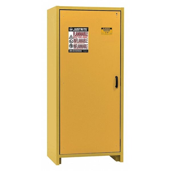 Safety Cabinet, EN, 30 gal., 30 min., Color: Yellow
