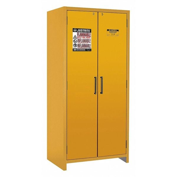 Safety Cabinet, EN, 30 gal., 90 min., Color: Yellow