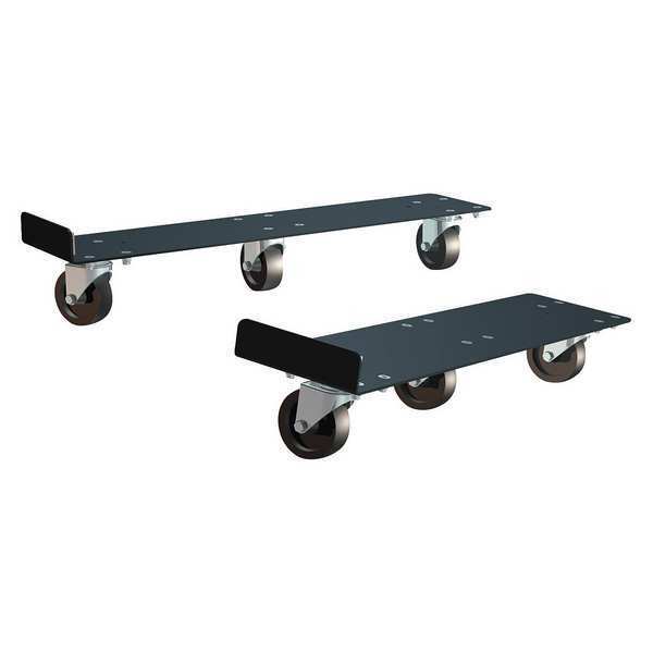 Cabinet Caster Wheels, 5-33/64 in. W, PR