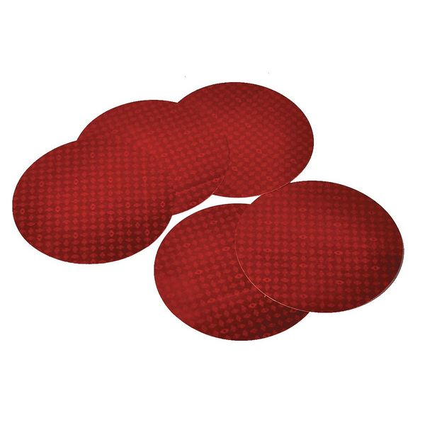 Reflective Tape, Red, 3.12 in. L, 3.12 in.W