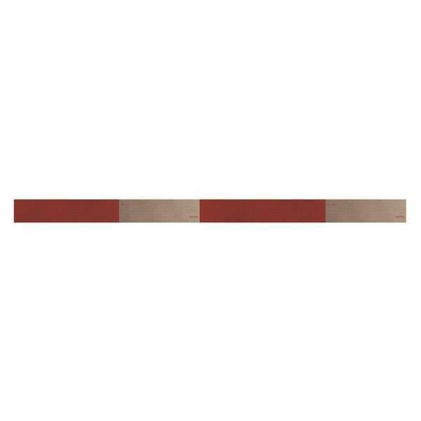 Reflective Tape, Red/White, 36 in.L, 2 in.W
