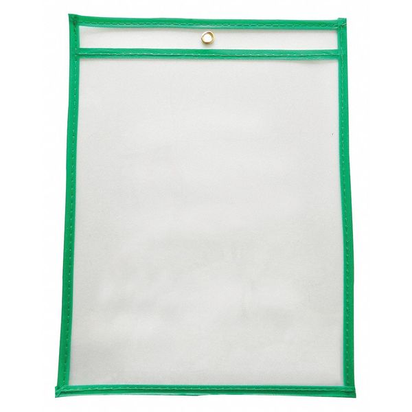 Shop Ticket Holder, Green, 12 in. W, PK15