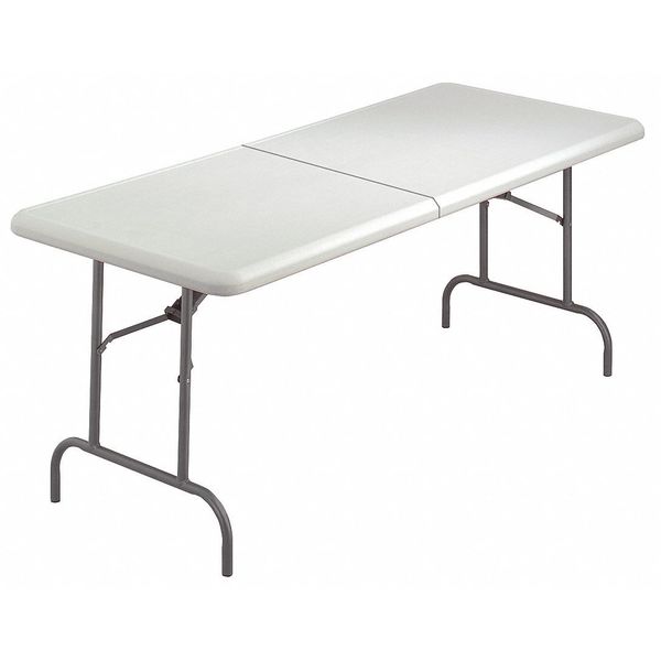 Rectangle IndestrucTableÃÂ® Classic Folding Table, Platinum Granite - 30