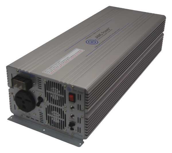 Power Inverter, Aluminum Case, Modified Sine Wave Form, 7000W Nominal Output, 1 Outlets