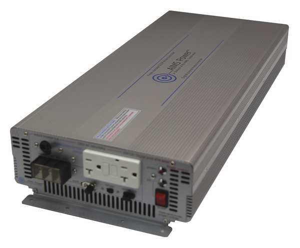 Industrial Power Inverter, Aluminum Case, Pure Sine Wave Form, 3000W Nominal Output, 1 Outlets