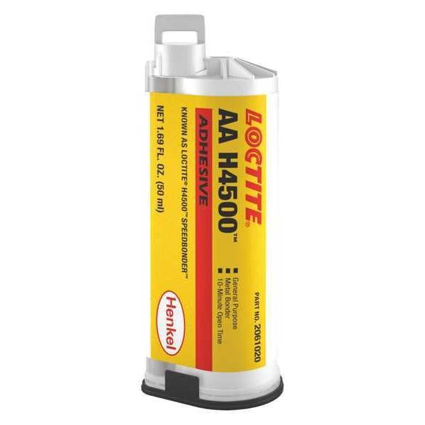 Acrylic Adhesive, Black, 10:01 Mix Ratio, 15 min Functional Cure, Dual-Cartridge