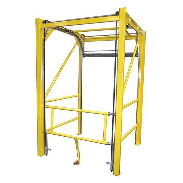 Vrtical Safety Gate, Manual, Steel, 108in H