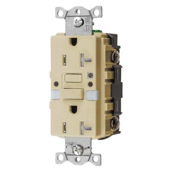 GFCI Rceptcle, Commer., Ivry, 20A, 1 HP
