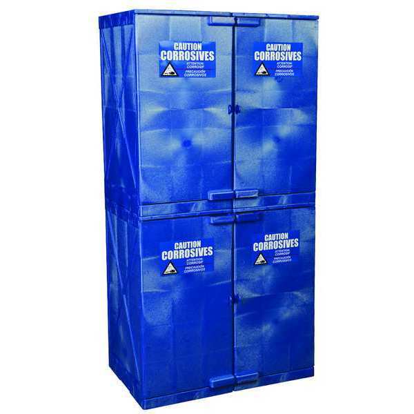 Corrosive Safety Cabinet, 4 Doors, Blue