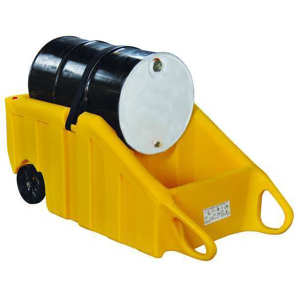 Drum Containment Dolly, Yellow, 69 in.H