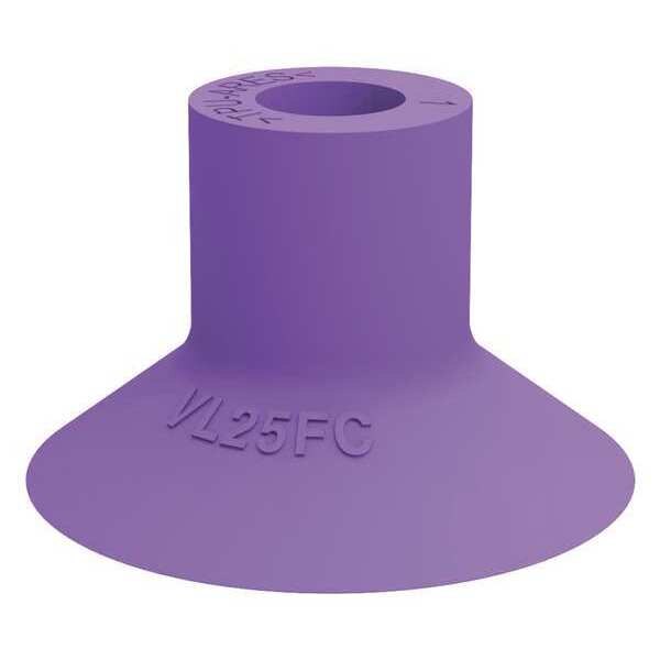Suction Cup, Purple, 25mm Dia., 16mm H, PK5